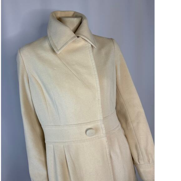 Retro Halogen fitted cream peacoat size medium - Picture 4 of 16